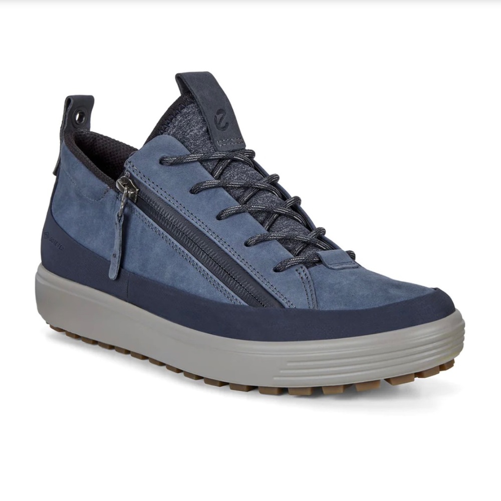 ECCO Women’s 100% WATERPROOF Soft 7 Tred Sneakers Size 38 Navy Blue